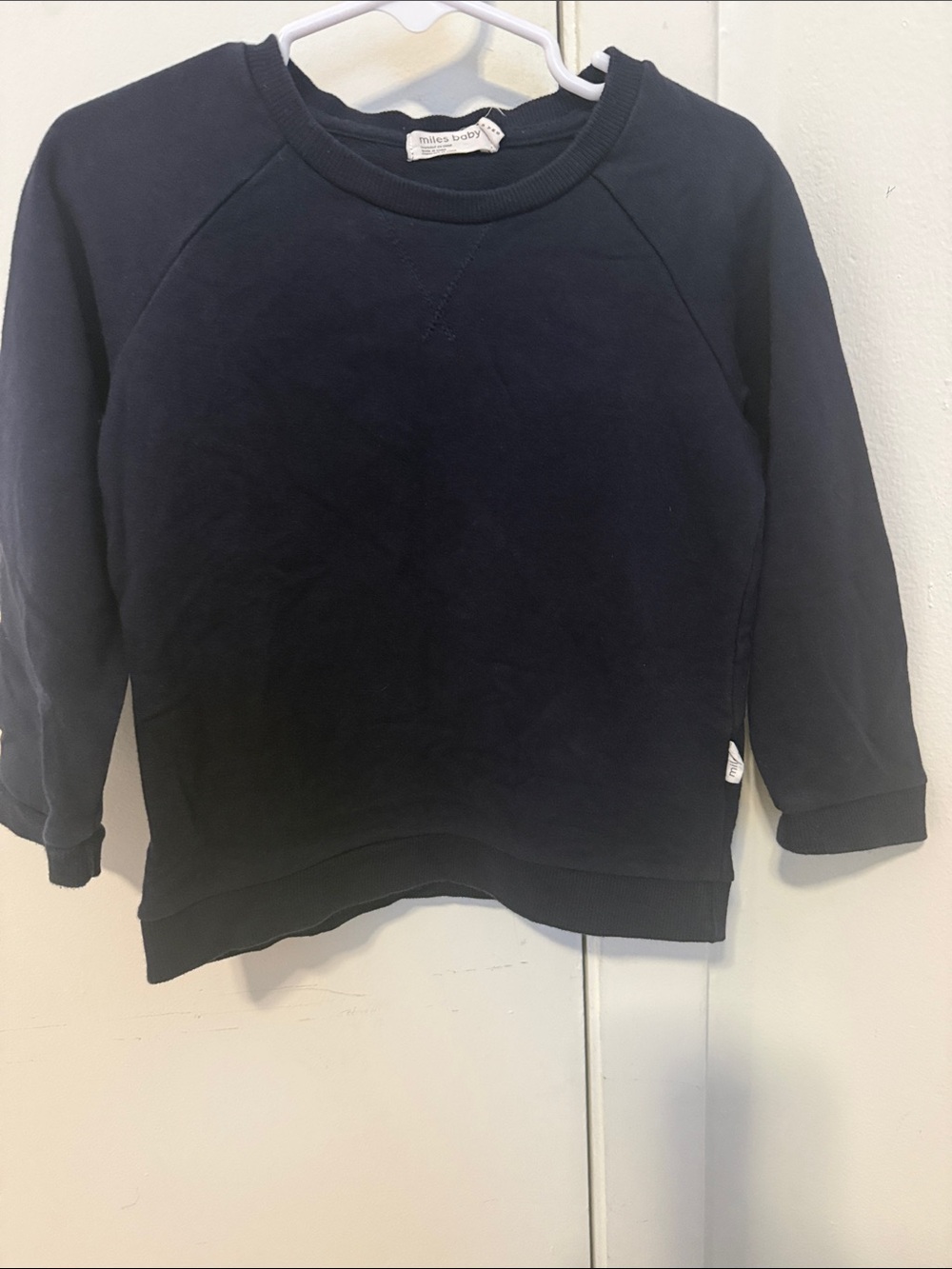 Miles Baby Navy Crewneck Sweatshirt - Unbranded
